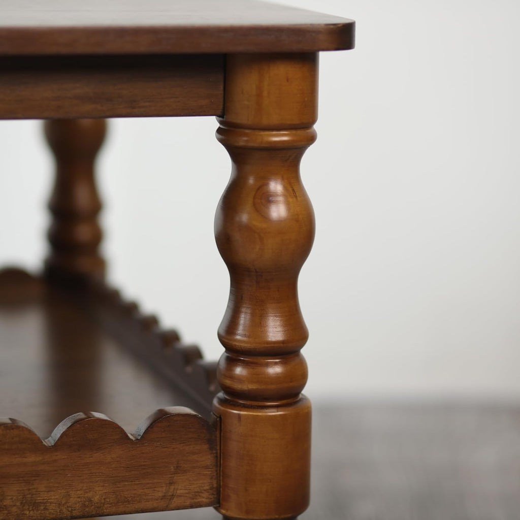 Solid Oak Farmhouse Storage Coffee Table