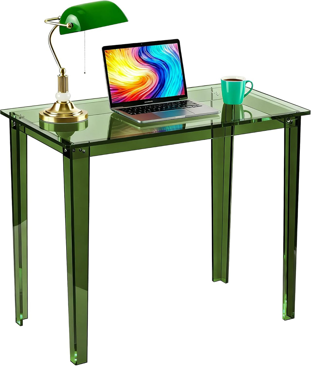 Small Green Clear Acrylic Desk