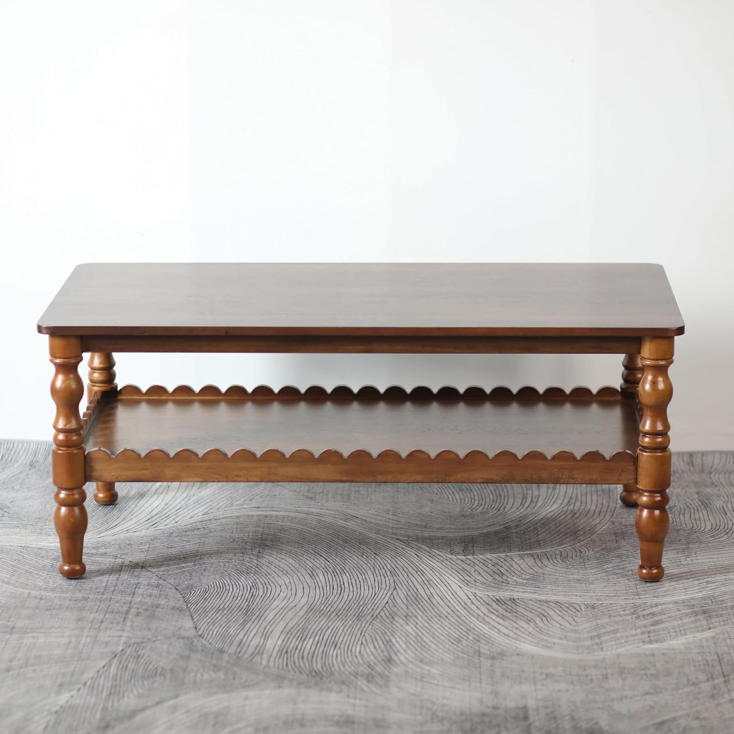 Solid Oak Farmhouse Storage Coffee Table