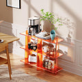 3-Tier Orange Acrylic Bookshelf