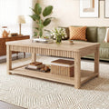 Oak Square Two-Tier Coffee Table