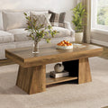 Farmhouse Wooden Storage Coffee Table